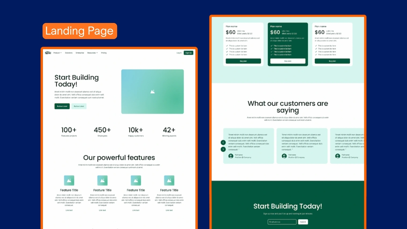 Landing Page